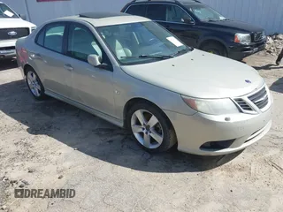 2008 Saab 9-3 with VIN YS3FB49Y081150225, listed as a IAAI auction lot 41746470 with 198,145 mi miles. Bid and sale history available at carsss.com. Image 1.