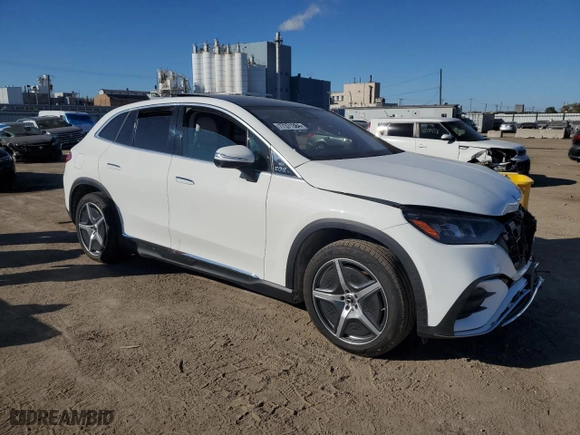 2024 Mercedes-Benz EQE with VIN 4JGGM1CB7RA044991, listed as a Copart auction lot 77371384 with NaN miles and Salvage Title. Bid and sale history available at carsss.com. Image 4.