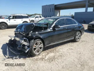 2018 Mercedes-Benz C with VIN 55SWF4JB1JU262627, listed as a Copart auction lot 48137995 with 55,088 mi miles and Non Repairable. Bid and sale history available at carsss.com. Image 1.