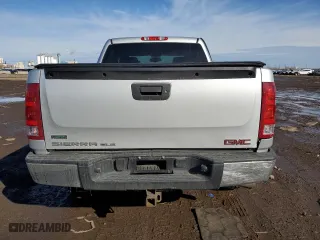 2012 GMC Sierra 1500 SLE with VIN 3GTP2VE70CG180057, listed as a Copart auction lot 46875355 with 185,090 mi miles and Salvage Title. Bid and sale history available at carsss.com. Image 10.