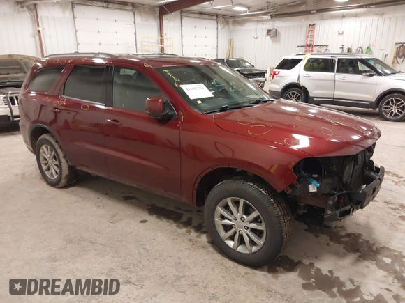 2017 Dodge Durango SXT with VIN 1C4RDJAG1HC860089, listed as a IAAI auction lot 41602502 with 122,130 mi miles and . Bid and sale history available at DreamBid. Image 1.