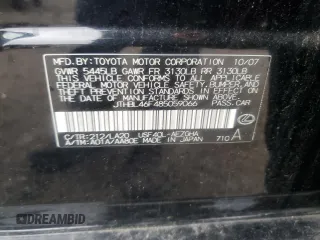 2008 Lexus LS 460 with VIN JTHBL46F485059066, listed as a Copart auction lot 64803835 with 198,520 mi miles and Salvage title. Bid and sale history available at DreamBid. Image 12.