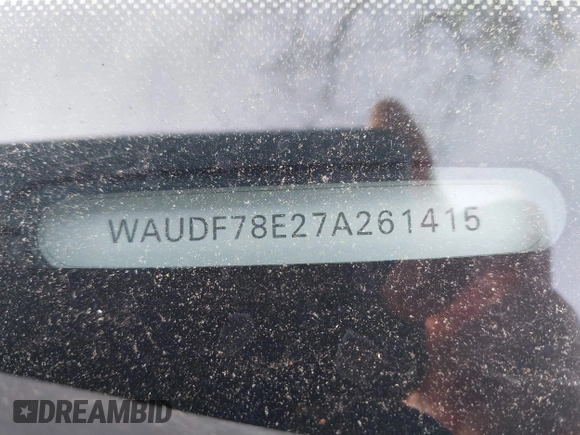 2007 Audi A4 2.0T z VIN WAUDF78E27A261415, wystawiony jako IAAI lot #42155451 z przebiegiem Nie podano mil oraz . Historia ofert i sprzedaży dostępna na DreamBid. Obrazek 9.
