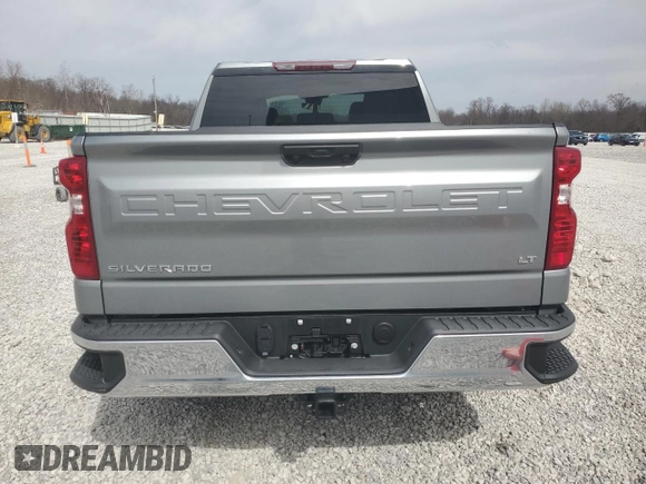 2025 Chevrolet Silverado 1500 LT with VIN 1GCPKKEK4SZ100423, listed as a Copart auction lot 49701795 with 4,134 mi miles and Salvage Title. Bid and sale history available at DreamBid. Image 6.