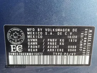 2021 Volkswagen Jetta SEL z VIN 3VWE57BUXMM015072, wystawiony jako Copart lot #72251204 z przebiegiem 126 772 mil mil oraz Szkoda całkowita • Salvage title. Historia ofert i sprzedaży dostępna na DreamBid. Obrazek 13.