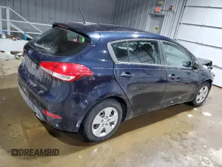 2017 Kia Forte5 LX with VIN KNAFK5A89H5707499, listed as a Copart auction lot 43074665 with 114,205 mi miles and Salvage Title. Bid and sale history available at carsss.com. Image 3.