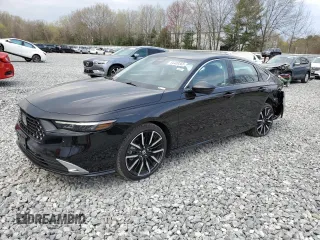 2024 Honda Accord Touring z VIN 1HGCY2F81RA000709, wystawiony jako Copart lot #54409365 z przebiegiem 3 528 mil mil oraz Szkoda całkowita • Salvage title. Historia ofert i sprzedaży dostępna na DreamBid. Obrazek 1.
