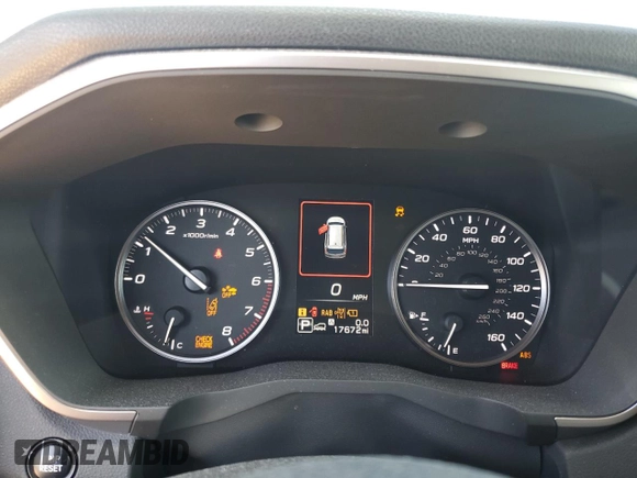 2024 Subaru Ascent Premium with VIN 4S4WMAED4R3420920, listed as a Copart auction lot 52218545 with 17,672 mi miles and Salvage title. Bid and sale history available at DreamBid. Image 9.
