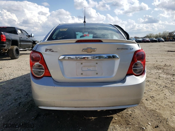 2014 Chevrolet Sonic LT with VIN 1G1JC5SH1E4195966, listed as a Copart auction lot 48574345 with 120,229 mi miles and Salvage Title. Bid and sale history available at carsss.com. Image 6.