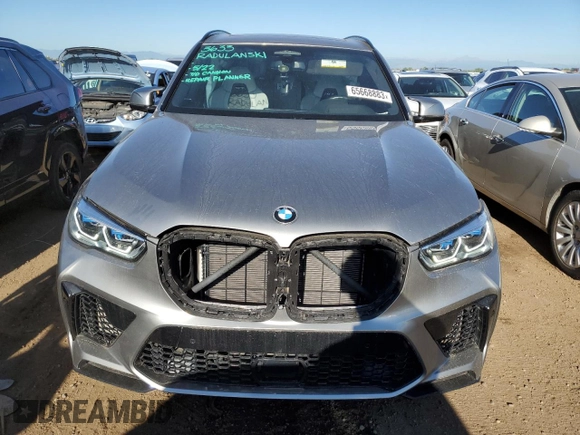 2021 BMW X5 M with VIN 5YMJU0C01M9F10602, listed as a Copart auction lot 65668883 with 23,214 mi miles. Bid and sale history available at carsss.com. Image 5.