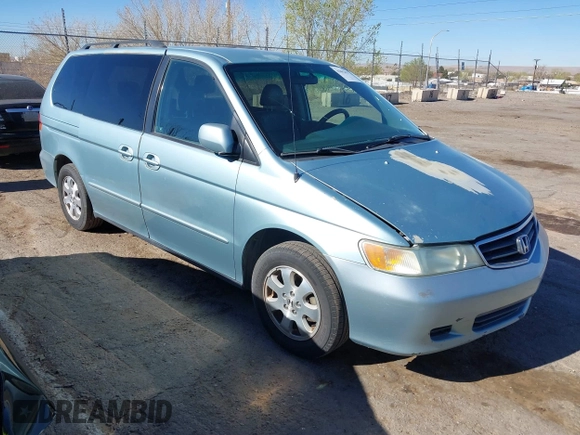 2004 Honda Odyssey EX-L with VIN 5FNRL18944B043710, listed as a IAAI auction lot 41862417 with 380,589 mi miles and . Bid and sale history available at DreamBid. Image 1.