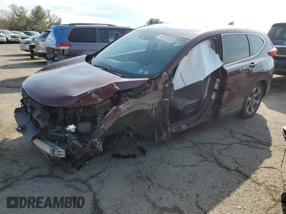 2019 Honda CR-V EX with VIN 7FARW2H54KE025493, listed as a Copart auction lot 47879525 with 0 mi miles and Salvage Title. Bid and sale history available at carsss.com. Image 1.