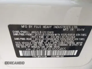 2014 Subaru Forester XT Touring with VIN JF2SJGMC4EH555465, listed as a IAAI auction lot 42357371 with 168,378 mi miles and . Bid and sale history available at DreamBid. Image 9.