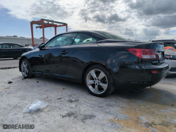 2010 Lexus IS 250C with VIN JTHFF2C23A2510543, listed as a Copart auction lot 74717624 with 0 mi miles and Salvage Title. Bid and sale history available at carsss.com. Image 2.