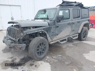 2023 Jeep Wrangler Willys with VIN 1C4HJXDN1PW596046, listed as a IAAI auction lot 41580875 with 48,451 mi miles and . Bid and sale history available at DreamBid. Image 18.