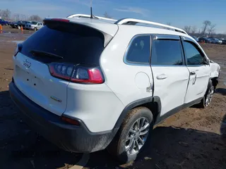 2020 Jeep Cherokee Latitude Plus with VIN 1C4PJLLB0LD643021, listed as a IAAI auction lot 41541601 with 48,459 mi miles. Bid and sale history available at carsss.com. Image 4.