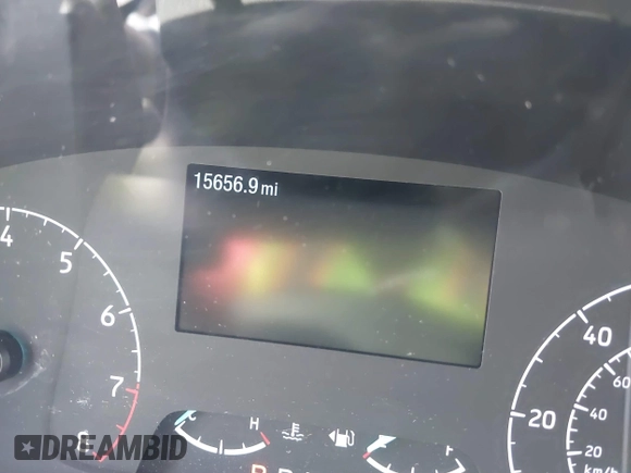 2023 Ford Transit Cargo with VIN 1FTBR1C80PKA43077, listed as a IAAI auction lot 40182475 with 15,656 mi miles and . Bid and sale history available at DreamBid. Image 7.