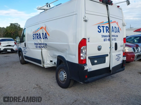 2024 Ram ProMaster Cargo Tradesman with VIN 3C6LRVDG6RE108030, listed as a IAAI auction lot 41319552 with 10,337 mi miles and . Bid and sale history available at DreamBid. Image 3.