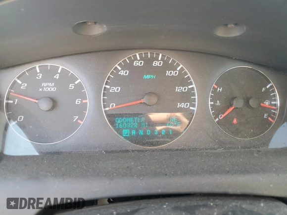 2008 Chevrolet Impala LT with VIN 2G1WT55NX89140652, listed as a Copart auction lot 54522965 with 160,322 mi miles and Salvage Title. Bid and sale history available at DreamBid. Image 9.