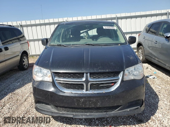 2017 Dodge Grand Caravan SE with VIN 2C4RDGBGXHR615610, listed as a Copart auction lot 51448705 with 217,815 mi miles and Salvage Title. Bid and sale history available at DreamBid. Image 5.