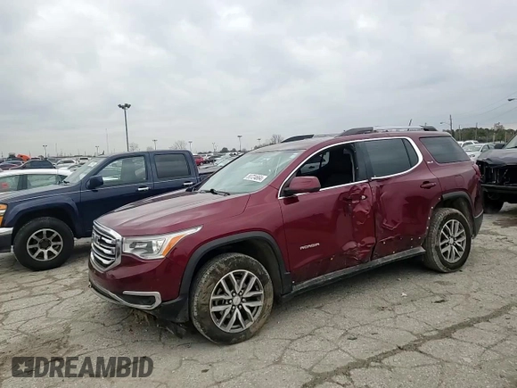 2018 GMC Acadia SLE with VIN 1GKKNLLSXJZ216805, listed as a Copart auction lot 80724664 with 75,004 mi miles and Salvage Title. Bid and sale history available at DreamBid. Image 12.