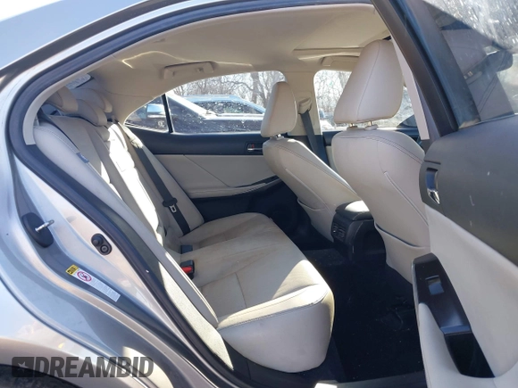2014 Lexus IS 250 with VIN JTHCF1D24E5010861, listed as a IAAI auction lot 41686598 with 124,675 mi miles. Bid and sale history available at carsss.com. Image 8.