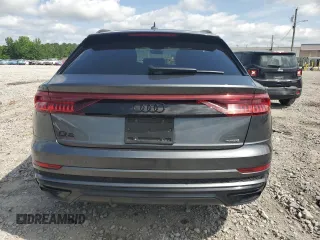 2021 Audi Q8 Prestige with VIN WA1FVAF16MD039587, listed as a Copart auction lot 56030345 with 66,976 mi miles and Salvage title. Bid and sale history available at DreamBid. Image 6.