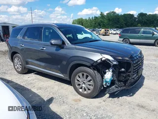 2025 Hyundai Palisade SEL z VIN KM8R24GE6SU878467, wystawiony jako IAAI lot #42261980 z przebiegiem 12 532 mil mil oraz . Historia ofert i sprzedaży dostępna na DreamBid. Obrazek 1.