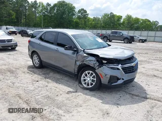 2024 Chevrolet Equinox LS with VIN 3GNAXHEG8RL111326, listed as a IAAI auction lot 42441861 with 36,752 mi miles and . Bid and sale history available at DreamBid. Image 1.