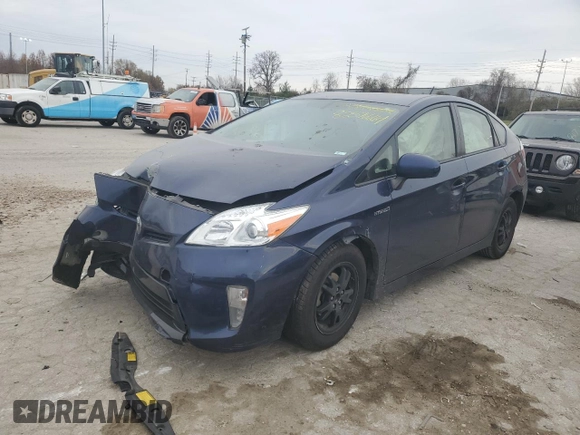 2014 Toyota Prius Four with VIN JTDKN3DU0E0369697, listed as a Copart auction lot 82576664 with Not Provided miles and Salvage Title. Bid and sale history available at carsss.com. Image 1.