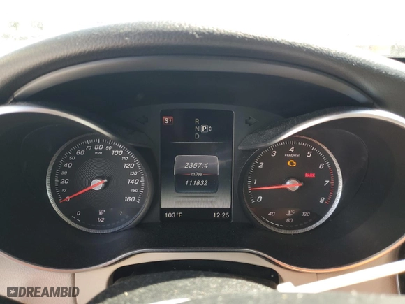 2015 Mercedes-Benz C-Class C 300 with VIN 55SWF4JB2FU073377, listed as a Copart auction lot 50400265 with 111,832 mi miles and Salvage Title. Bid and sale history available at carsss.com. Image 9.