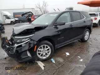 2024 Chevrolet Equinox LT with VIN 3GNAXKEG4RL187557, listed as a Copart auction lot 43453825 with 23,570 mi miles and Non Repairable. Bid and sale history available at carsss.com. Image 1.