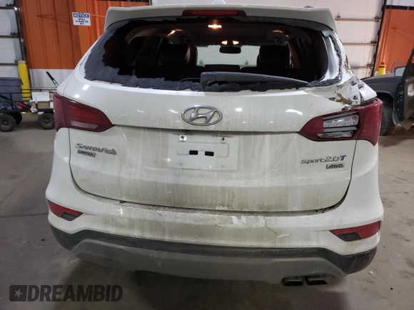 2017 Hyundai Santa Fe 2.0T z VIN 5XYZUDLA3HG456149, wystawiony jako Copart lot #37585923 z przebiegiem 111 627 mil mil oraz Szkoda całkowita • Salvage title. Historia ofert i sprzedaży dostępna na DreamBid. Obrazek 6.
