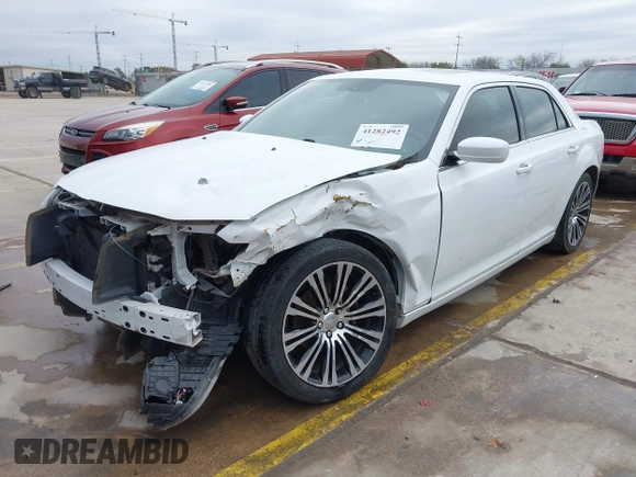 2013 Chrysler 300 with VIN 2C3CCABGXDH735739, listed as a IAAI auction lot 41282492 with 121,487 mi miles. Bid and sale history available at carsss.com. Image 20.