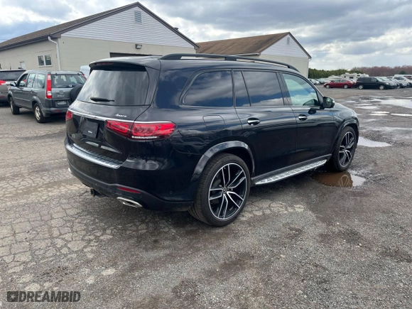 2021 Mercedes-Benz GLS with VIN 4JGFF8GE6MA394611, listed as a Copart auction lot 51830135 with 98,870 mi miles and Clean Title. Bid and sale history available at carsss.com. Image 3.