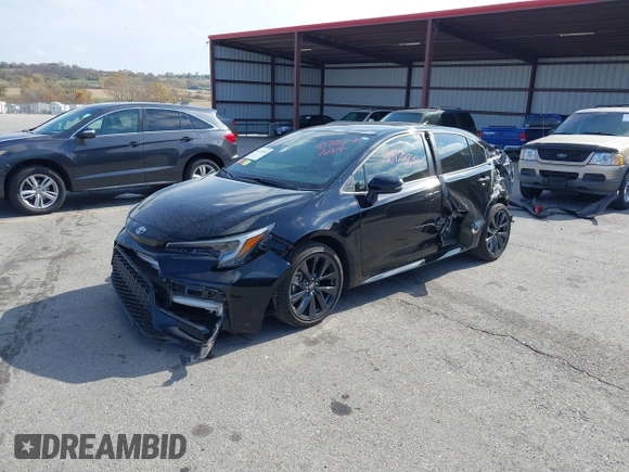 2024 Toyota Corolla XSE with VIN 5YFT4MCE7RP170567, listed as a IAAI auction lot 40728249 with 14,572 mi miles. Bid and sale history available at carsss.com. Image 2.