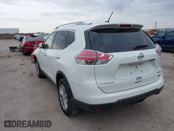 2014 Nissan Rogue S with VIN 5N1AT2MV5EC773061, listed as a IAAI auction lot 41572852 with 175,899 mi miles. Bid and sale history available at carsss.com. Image 3.