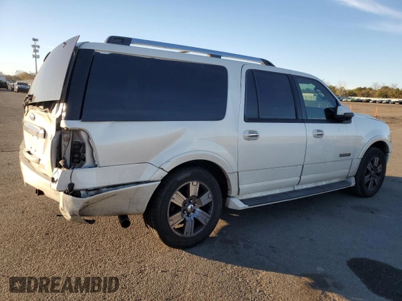 2008 Ford Expedition EL Limited with VIN 1FMFK20578LA43722, listed as a Copart auction lot 80646574 with 163,636 mi miles and Salvage Title. Bid and sale history available at carsss.com. Image 3.