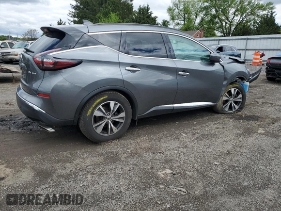 2021 Nissan Murano SV with VIN 5N1AZ2BS1MC139140, listed as a Copart auction lot 55604615 with 84,543 mi miles and Salvage title. Bid and sale history available at DreamBid. Image 3.