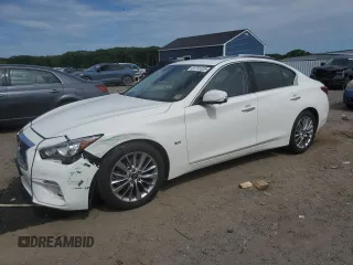 2020 Infiniti Q50 Luxe with VIN JN1EV7AR3LM250247, listed as a Copart auction lot 61791325 with 92,079 mi miles and Salvage title. Bid and sale history available at DreamBid. Image 1.