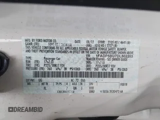 2013 Ford C-Max SEL with VIN 1FADP5BU7DL502203, listed as a IAAI auction lot 42251289 with 159,347 mi miles and . Bid and sale history available at DreamBid. Image 9.