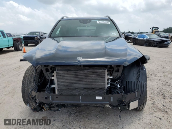2021 Mercedes-Benz GLS 450 with VIN 4JGFF5KE2MA461453, listed as a Copart auction lot 55395124 with 57,363 mi miles and Salvage Title. Bid and sale history available at DreamBid. Image 5.