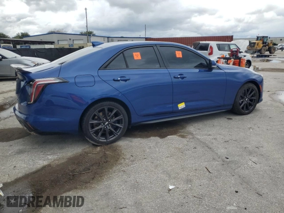 2021 Cadillac CT4 V-Series z VIN 1G6DH5RL1M0144492, wystawiony jako Copart lot #74433364 z przebiegiem Nie podano mil oraz Szkody całkowita. Historia ofert i sprzedaży dostępna na DreamBid. Obrazek 3.