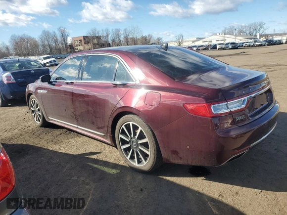 2019 Lincoln Continental Reserve with VIN 1LN6L9NC7K5604445, listed as a Copart auction lot 45735245 with 75,903 mi miles and Salvage Title. Bid and sale history available at DreamBid. Image 2.