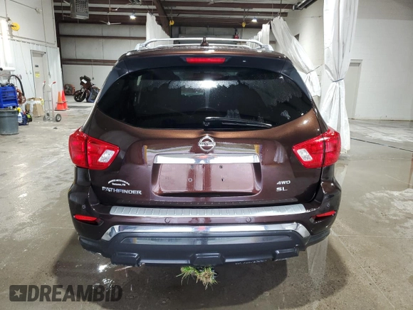 2020 Nissan Pathfinder SL with VIN 5N1DR2CM0LC639463, listed as a Copart auction lot 61338805 with 65,333 mi miles and Salvage title. Bid and sale history available at DreamBid. Image 6.