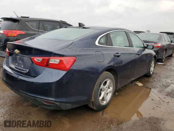 2017 Chevrolet Malibu LS with VIN 1G1ZB5ST8HF142698, listed as a Copart auction lot 48596635 with 76,552 mi miles and Salvage Title. Bid and sale history available at DreamBid. Image 3.