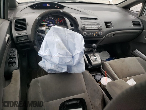 2010 Honda Civic LX with VIN 2HGFA1F57AH327476, listed as a Copart auction lot 45473805 with 202,052 mi miles and Salvage Title. Bid and sale history available at DreamBid. Image 8.