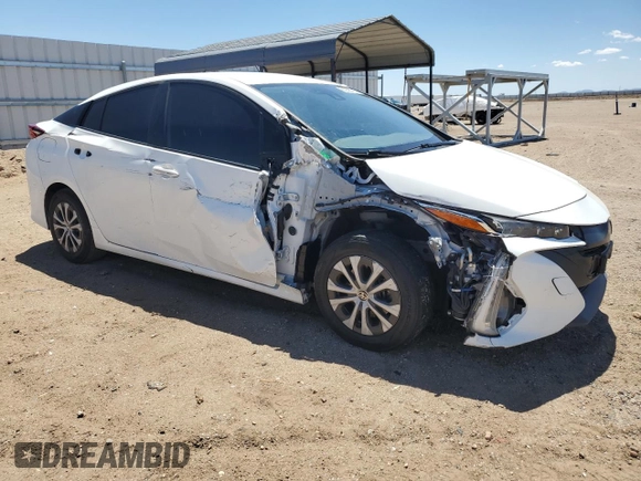 2022 Toyota Prius LE z VIN JTDKAMFP8N3197278, wystawiony jako Copart lot #55828765 z przebiegiem 122 709 mil mil oraz Szkoda całkowita • Salvage title. Historia ofert i sprzedaży dostępna na DreamBid. Obrazek 4.