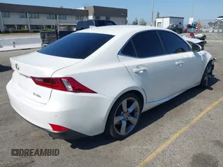 2015 Lexus IS 350 with VIN JTHBE1D21F5014656, listed as a IAAI auction lot 42554384 with 125,886 mi miles and . Bid and sale history available at DreamBid. Image 4.