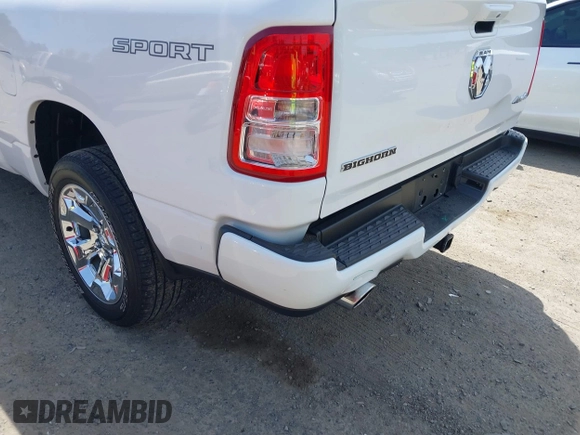 2022 Ram 1500 Big Horn with VIN 1C6SRFBT6NN164539, listed as a IAAI auction lot 42444414 with 54,343 mi miles and . Bid and sale history available at DreamBid. Image 18.